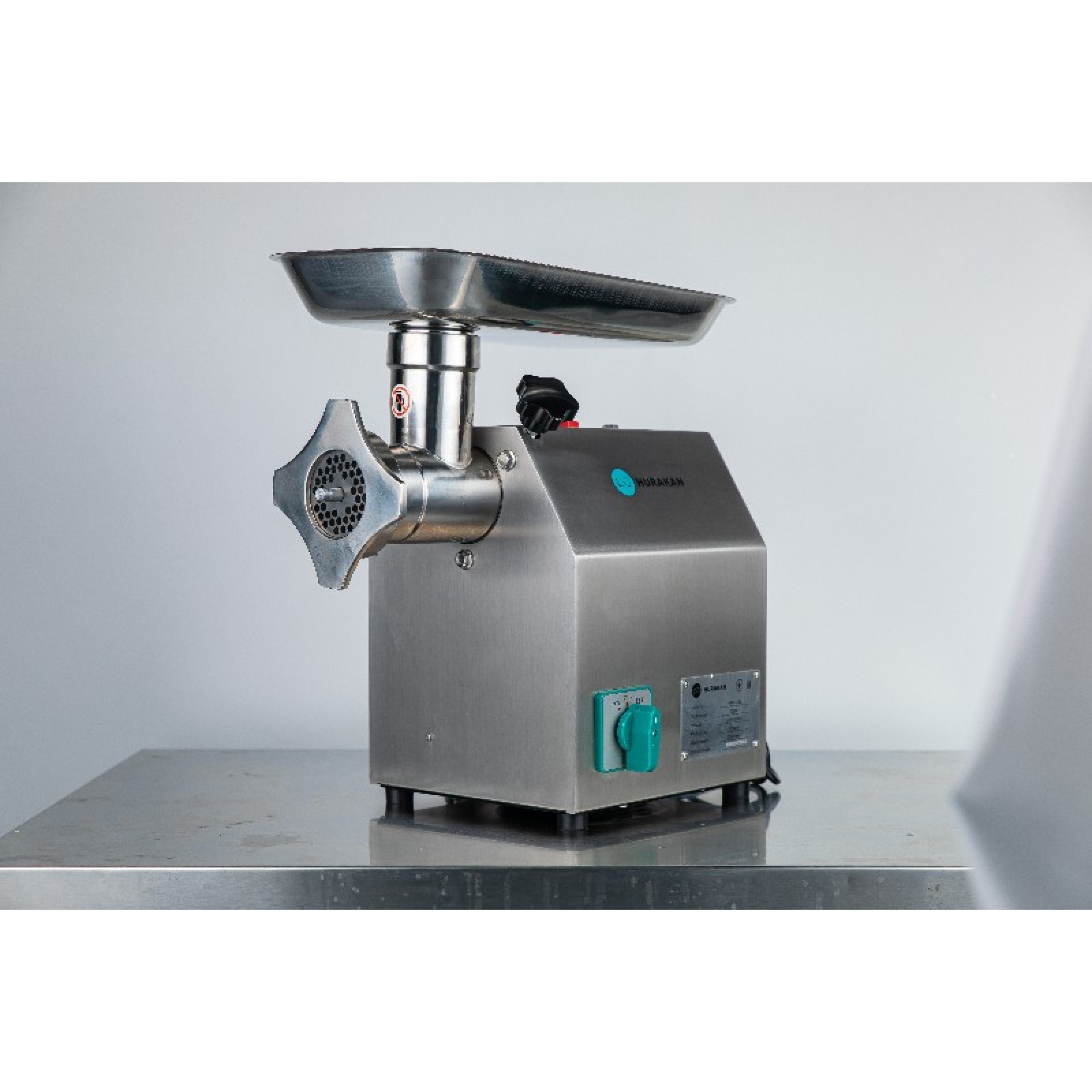 М'ясорубка професійна Hurakan REVERSE HKN-12SS 750w мотор мідний, горловина з нержавіючої сталі, реверс постійний