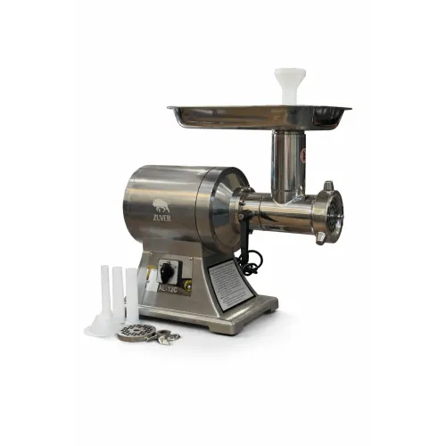 М'ясорубка професійна ZUVER 12 Grinder ALC 650W Reverse мотор мідний, горловина з нержавіючої сталі, реверс постійний, 150 кг/год