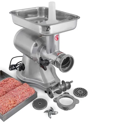 М'ясорубка професійна ZUVER 22 Grinder Enterprise Premium 1100W Round Engine мотор мідний, горловина з нержавіючої сталі, реверс непостійний