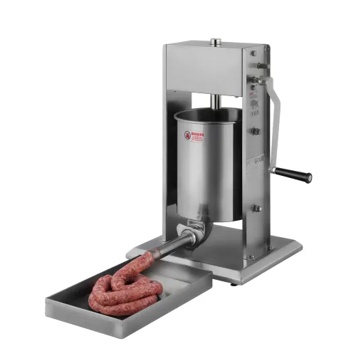 Шприц ковбасний ZUVER Stuffer Vertical 10 (SV-10) корпус нержавіюча сталь S/S201 (преміальна марка), міцні шестерні, 2 швидкості, 5 насадок, 2 ущільнювальні кільця 