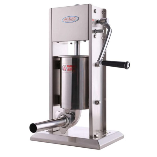 Ковбасний шприц вертикальний Hakka SV-3 корпус нержавіюча сталь S/S201 (преміальна марка), міцні шестерні, 2 швидкості