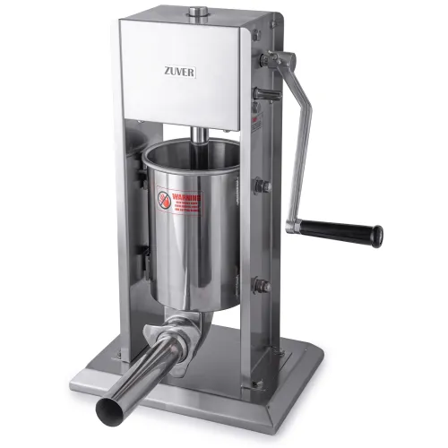 Шприц ковбасний ZUVER Stuffer Vertical 3 (SV-3) корпус нержавіюча сталь S/S201 (преміальна марка), міцні шестерні, 2 швидкості, 5 насадок, 2 уплотнительных кольца