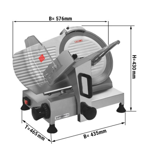 Слайсер професійний (диск: Ø 275 мм) GGM Gastro AMH275A