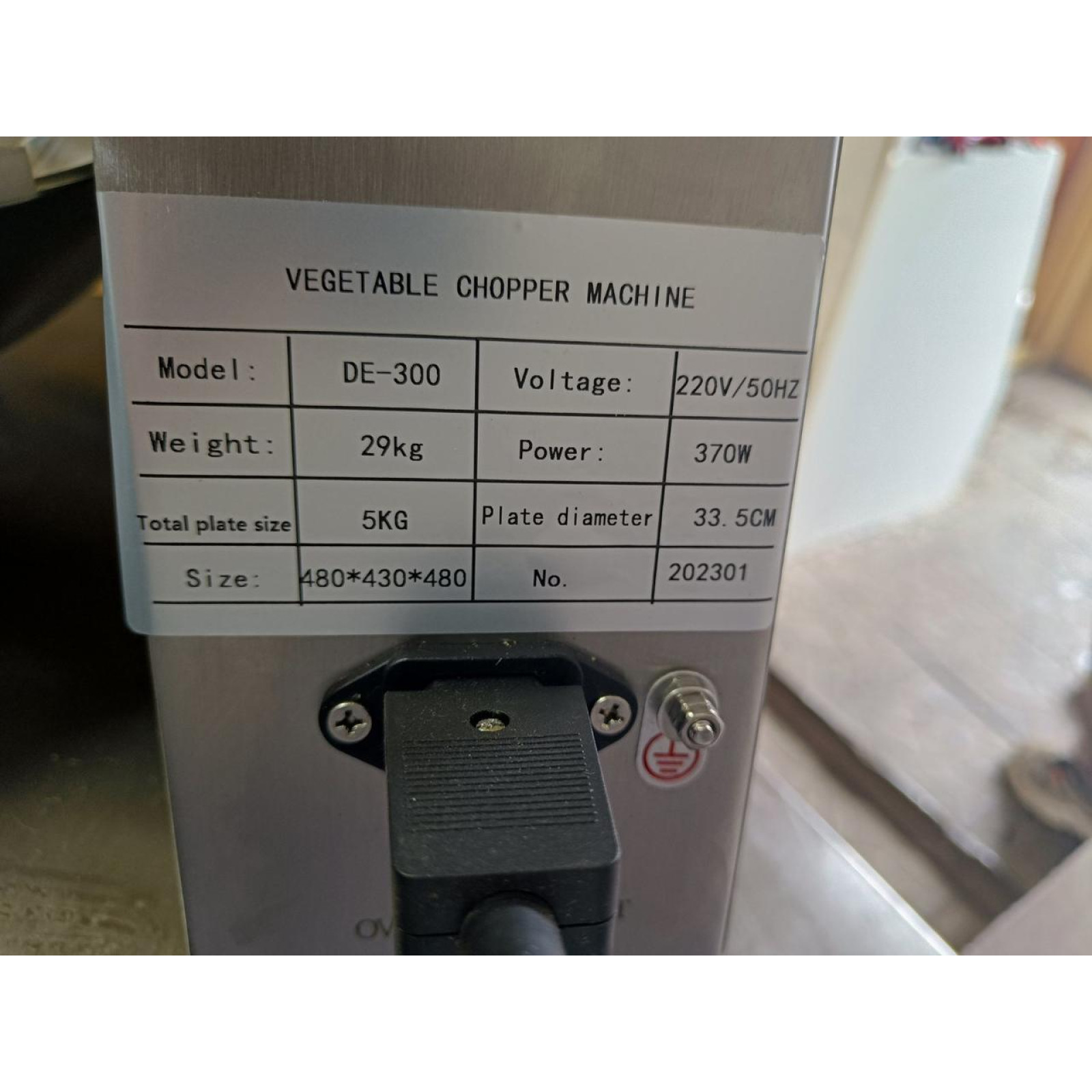 Куттер для рубання м'яса та харчових продуктів Vektor DE 300 5l