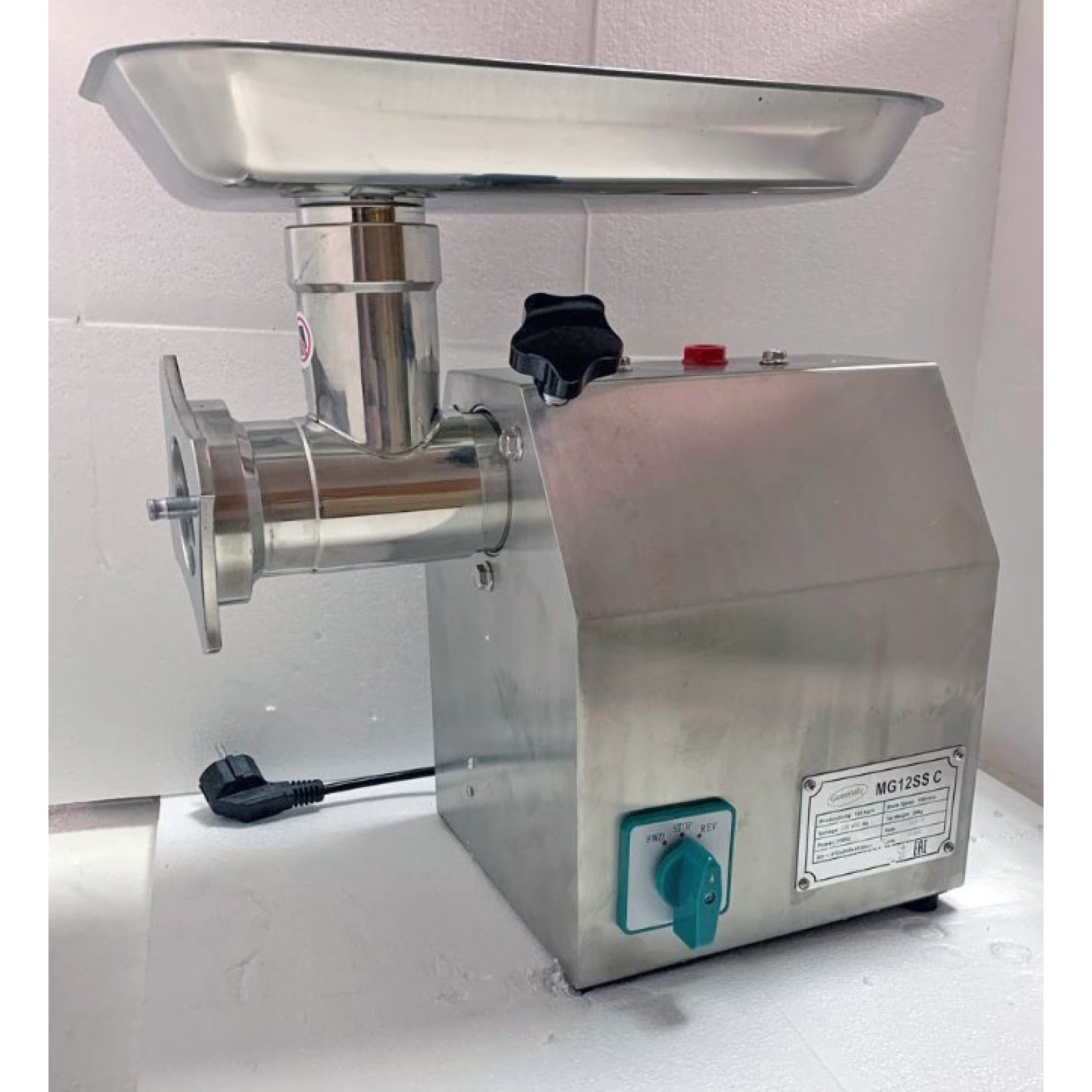М'ясорубка професійна GASTROMIX MG-12SS C з реверсом мотор мідний горловина з нержавіючої сталі