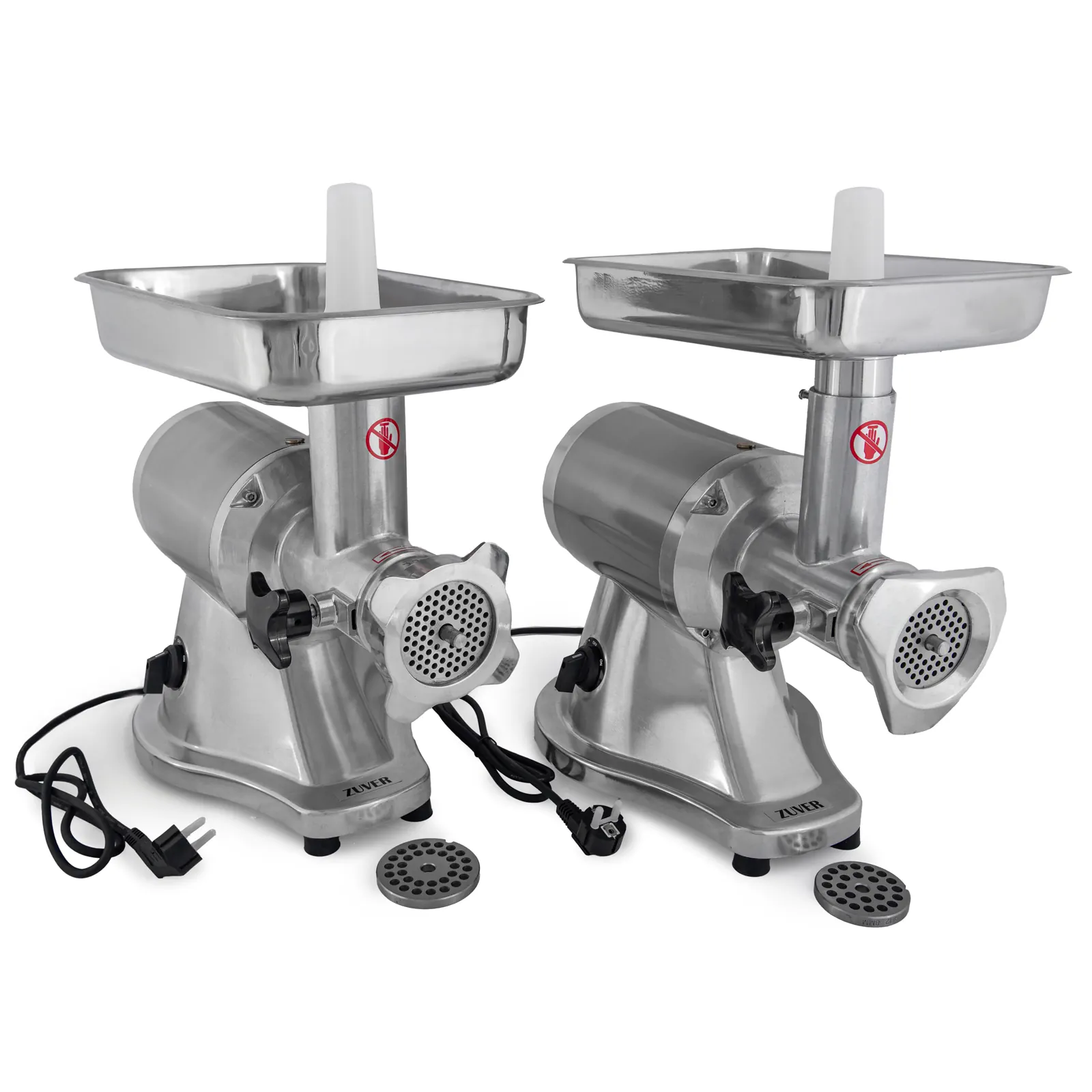 М'ясорубка професійна ZUVER 12 Grinder Enterprise Premium 850W Round Engine мотор мідний, горловина з нержавіючої сталі, реверс непостійний