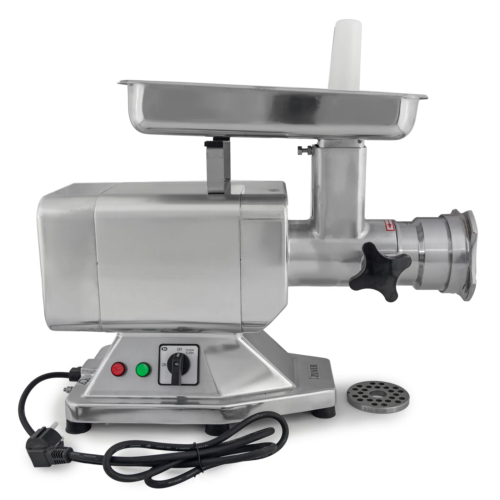 М'ясорубка професійна ZUVER 22 Grinder Unger Premium 1100W Cube Engine мотор мідний, горловина з нержавіючої сталі, реверс непостійний
